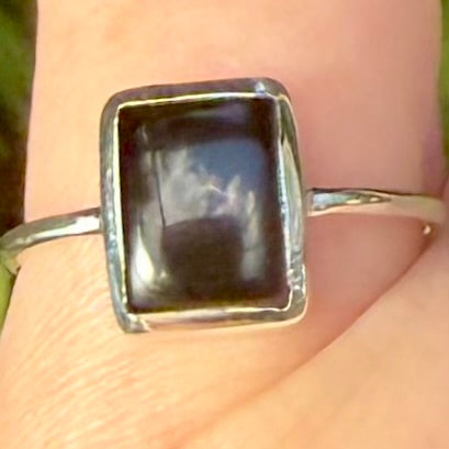 Black Onyx Ring Size 6.5 - Morganna’s Treasures