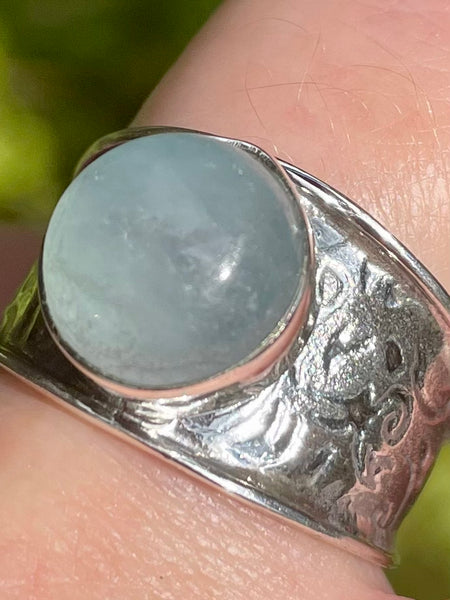 Large Aquamarine Ring Size 9 - Morganna’s Treasures 