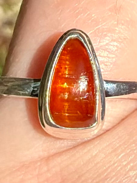 Orange Kyanite Ring Size 8