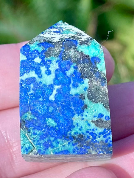 Small Azurite in Malachite Obelisk