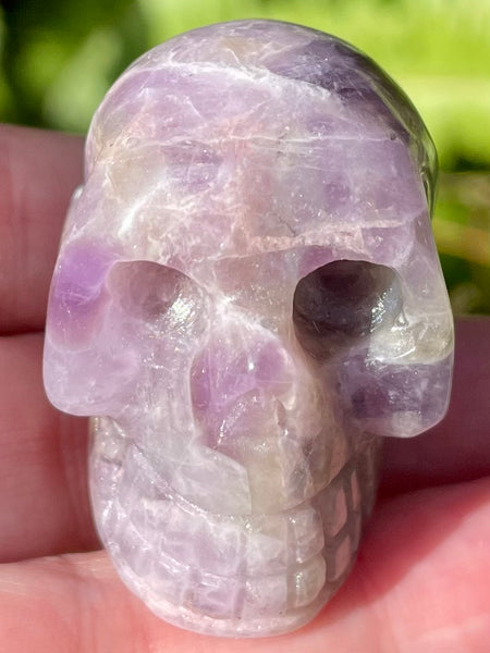 Carved Purple Amethyst Skull - Morganna’s Treasures 