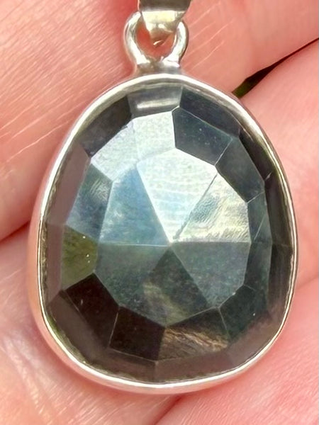 Faceted Hematite Pendant