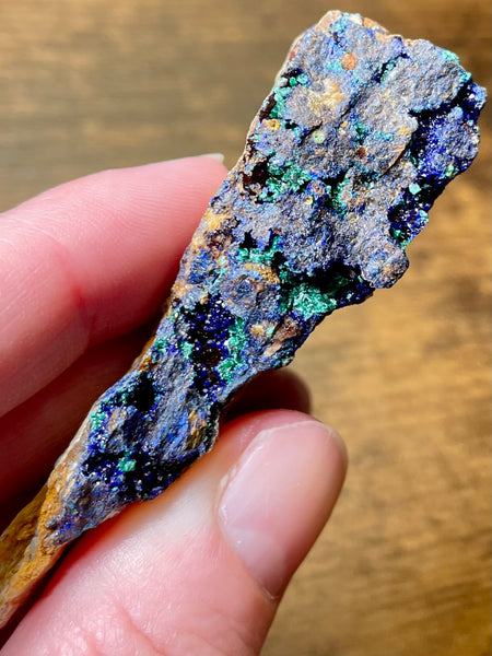 Azurite in Malachite from Morocco - Morganna’s Treasures