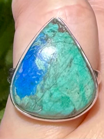 Beautiful Azurite Ring Size 6.5