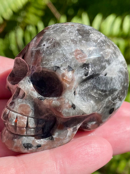 Carved Yooperlite (Fluorescent Sodalite)  Skull - Morganna’s Treasures 