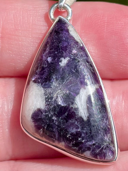 Lepidolite in Agate Pendant - Morganna’s Treasures