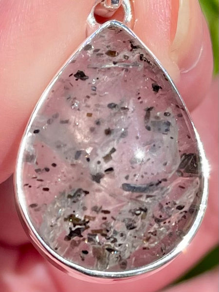 Rare Hematite in Quartz Pendant - Morganna’s Treasures 