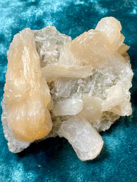 Stilbite with Heulandite Crystal Cluster