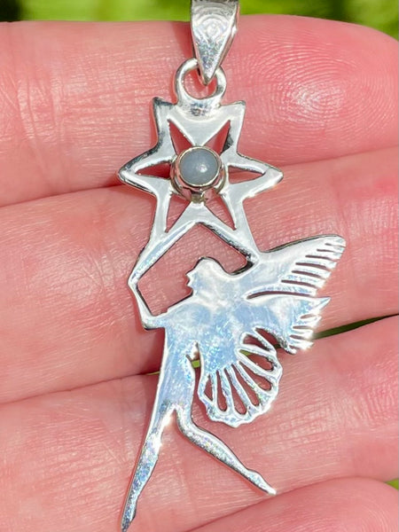 Angelite Fairy Pendant - Morganna’s Treasures 