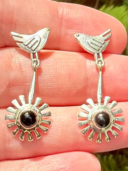 Black Onyx Birds Earrings - Morganna’s Treasures