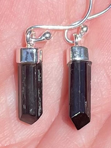 Black Tourmaline Earrings - Morganna’s Treasures 