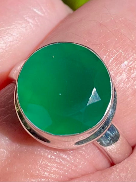 Faceted Green Onyx Ring Size 7.5 - Morganna’s Treasures 