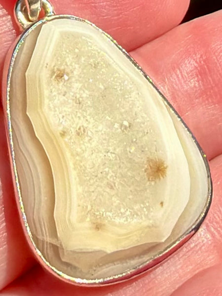 Clear Quartz Druzy Pendant