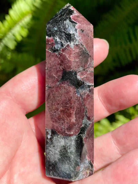 Garnet in Astrophyllite Healing Wands - Morganna’s Treasures 