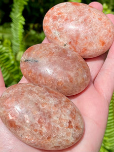Medium Sunstone Palm Stones - Morganna’s Treasures 
