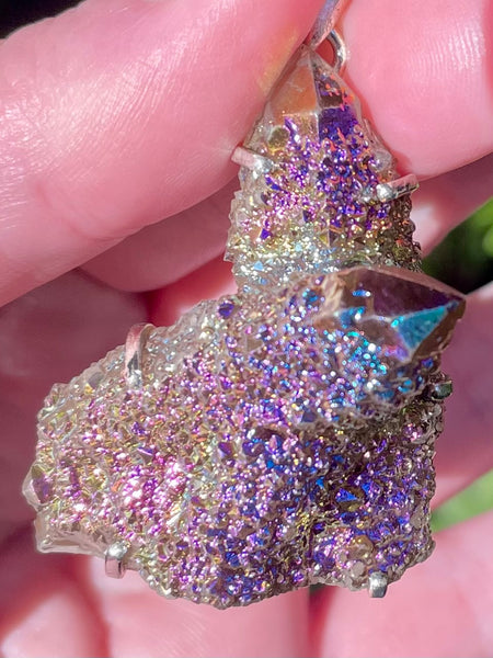 Titanium Aura Spirit Quartz Pendant