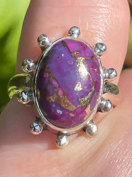 Purple Copper Turquoise Ring Size 6 - Morganna’s Treasures 