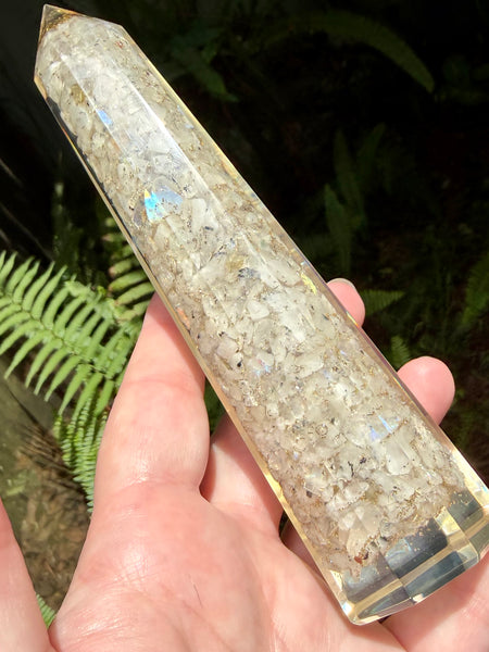 Moonstone Orgonite Tower - Morganna’s Treasures