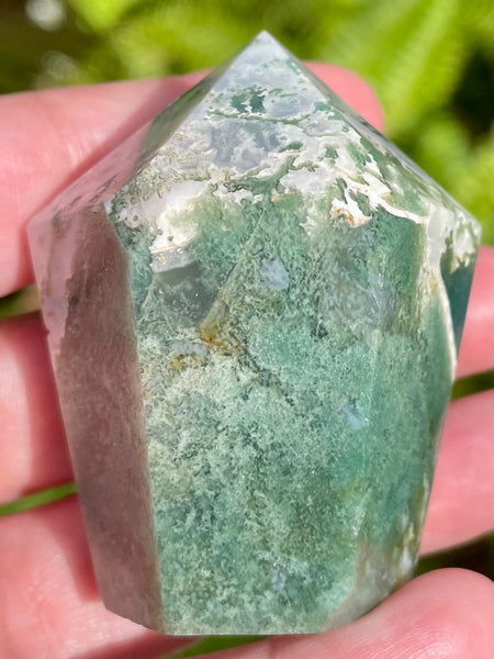 Moss Agate Point - Morganna’s Treasures 