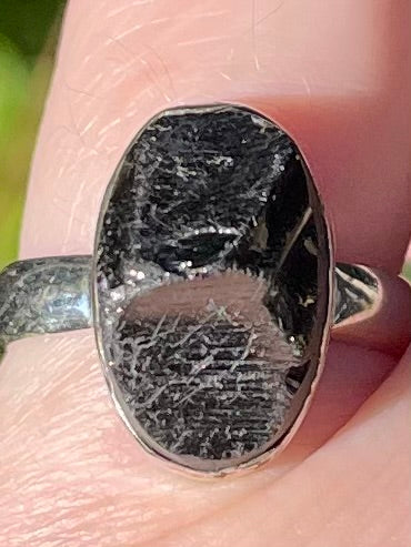 Rough Russian Shungite Ring Size 6 - Morganna’s Treasures