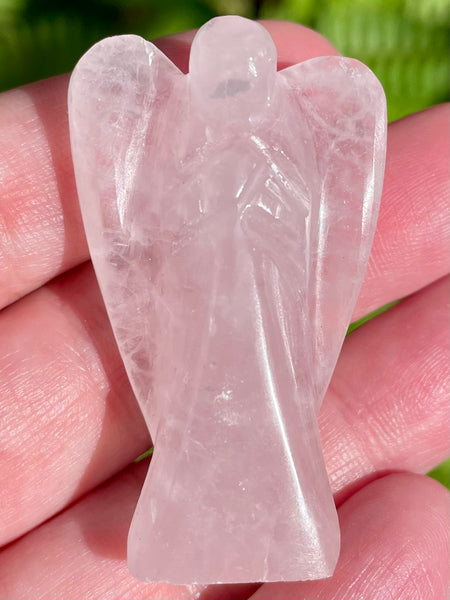 Rose Quartz Pocket Angel - Morganna’s Treasures 