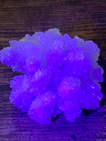 Fluorescent White Aragonite - Morganna’s Treasures 