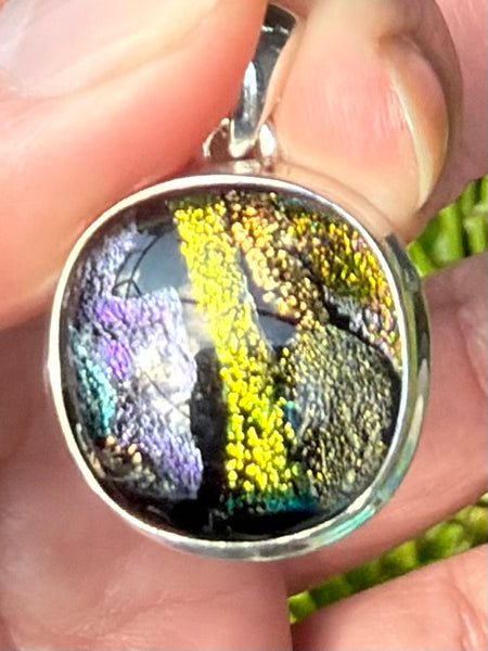 Dichroic Glass Pendant - Morganna’s Treasures