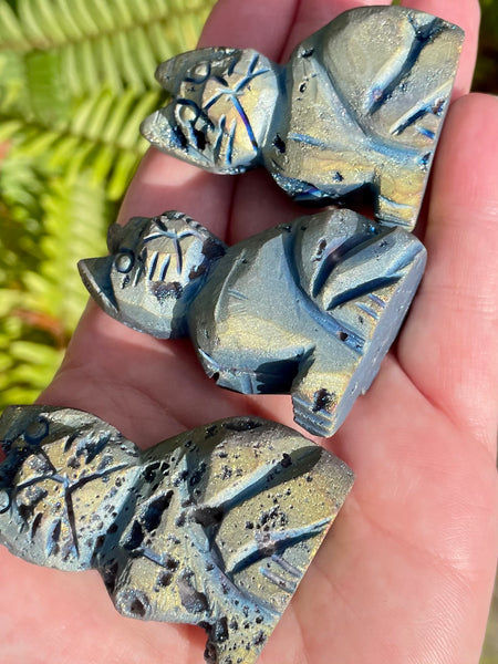 Titanium Calcite Cats - Morganna’s Treasures 