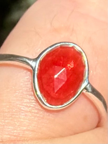 Gorgeous Faceted Garnet Ring Size 7 - Morganna’s Treasures