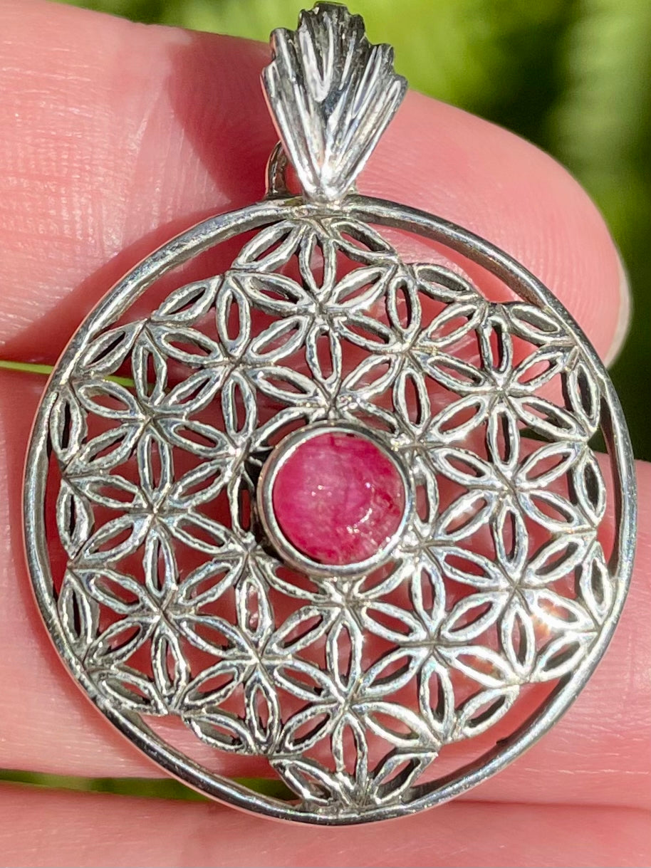 Ruby Flower of Life Pendant - Morganna’s Treasures 