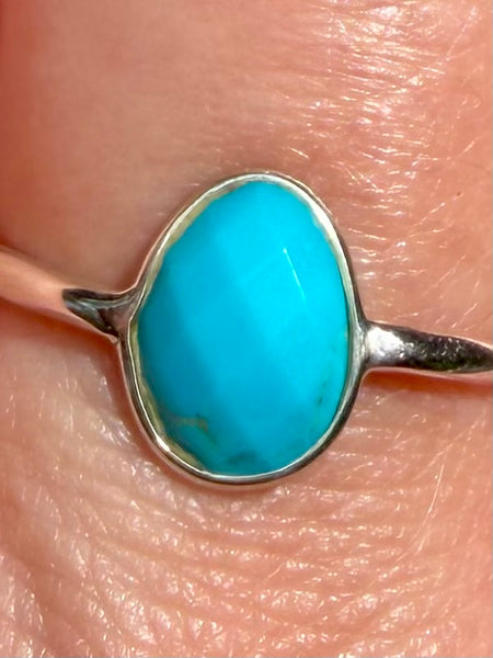 Blue Mohave Turquoise Ring Size 9 - Morganna’s Treasures