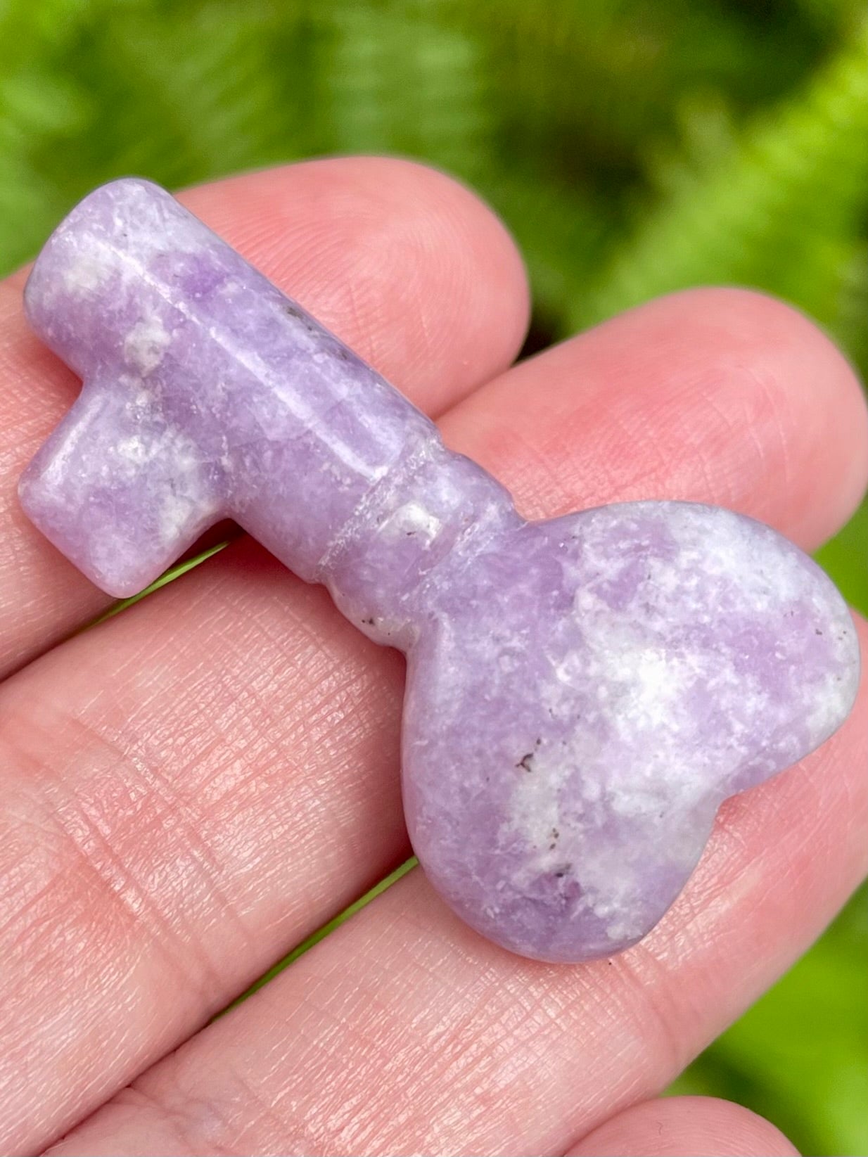 Lepidolite Heart Key - Morganna’s Treasures 