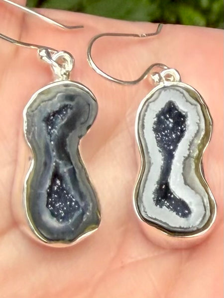 Coconut Geode Druzy Earrings