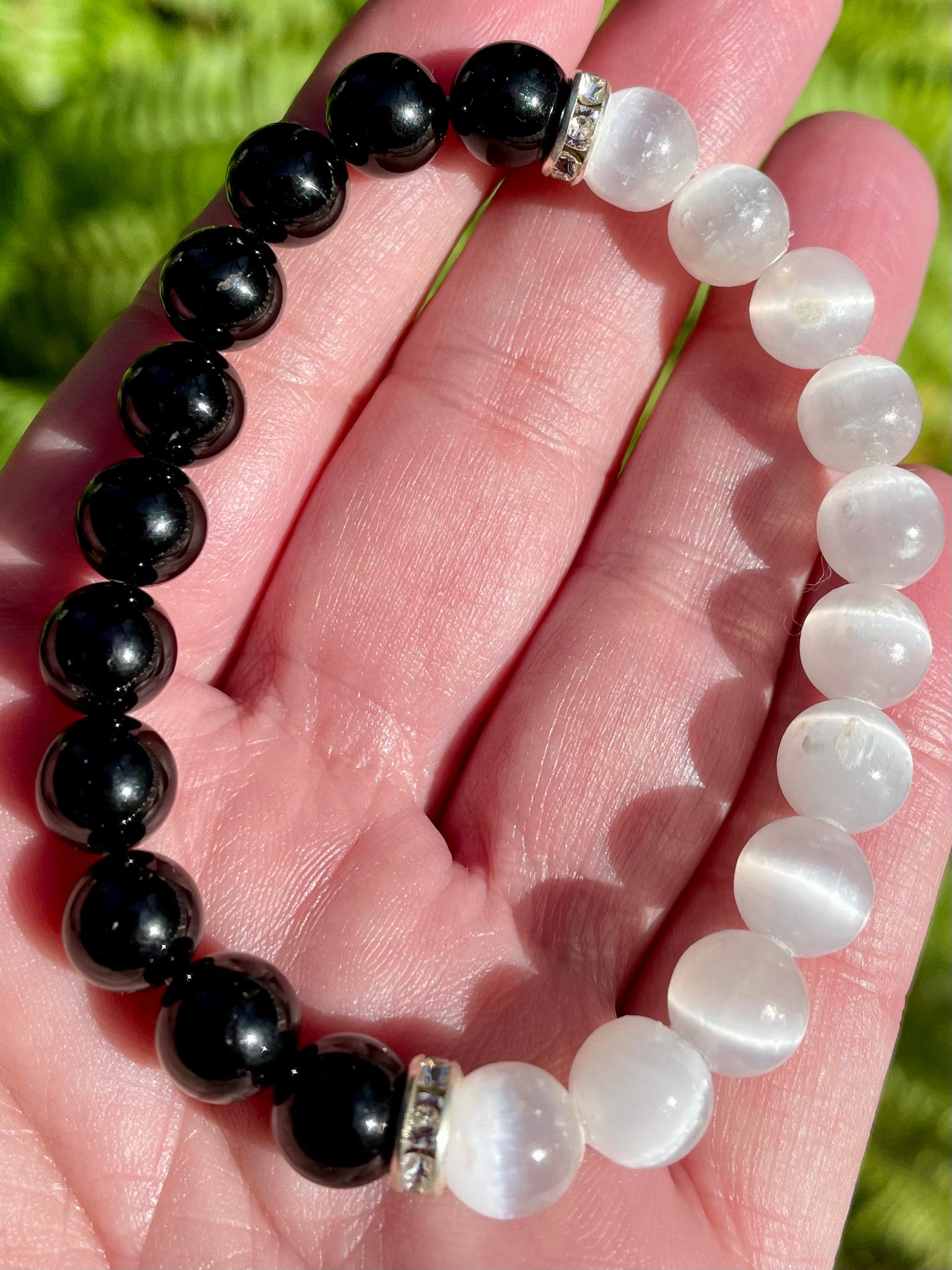 Selenite and black tourmaline together discount
