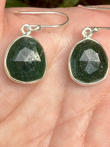 Faceted Green Aventurine Earrings
