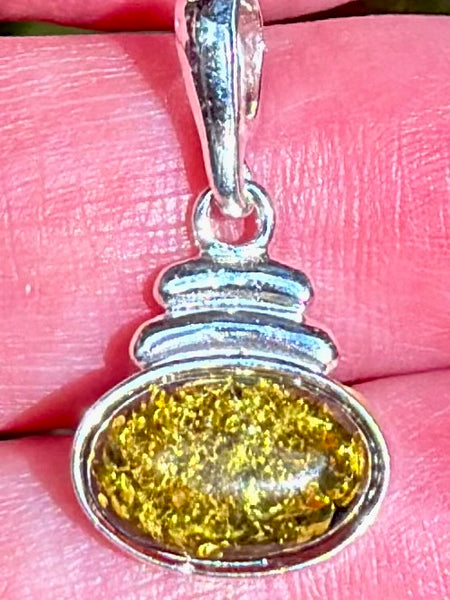 Green Amber Pendant