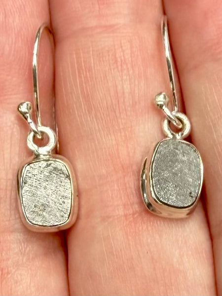 Stunning Muonionalusta Meteorite Earrings