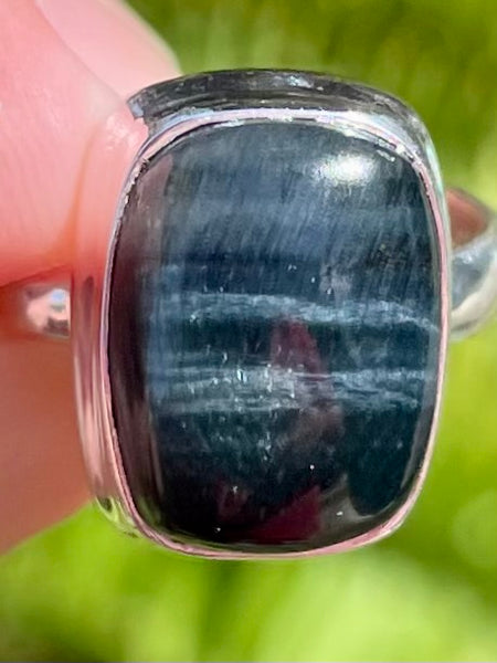 Blue Tigers Eye (Hawk’s Eye) Ring Size 7 - Morganna’s Treasures 