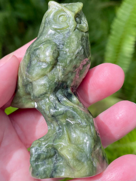 Green Jasper Owl - Morganna’s Treasures