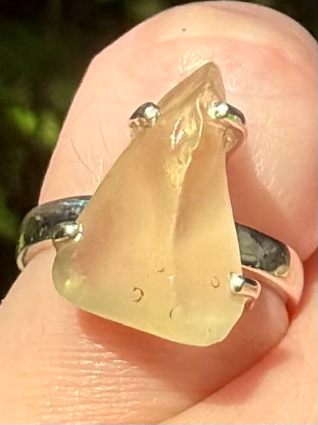 Libyan Desert Glass Ring Size 6