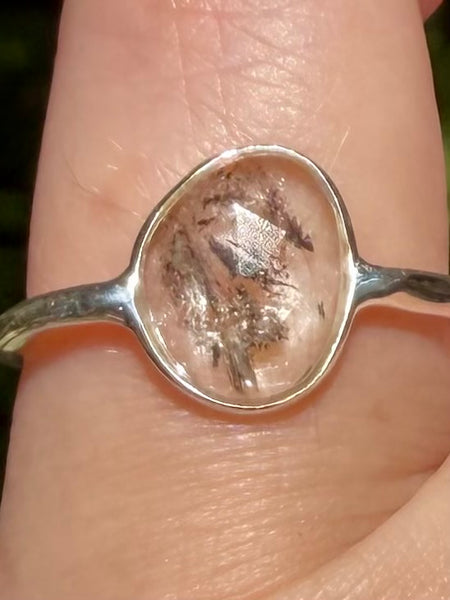Herkimer Diamond Ring Size 7