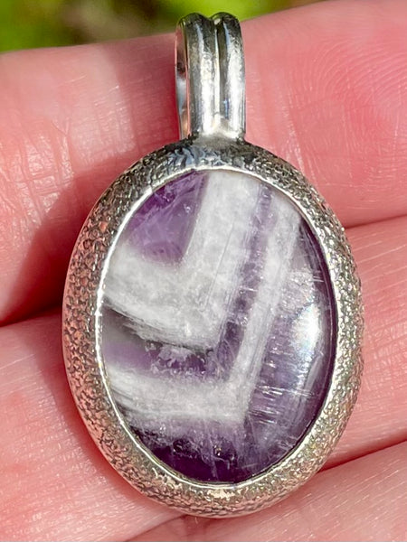 Chevron Amethyst Pendant - Morganna’s Treasures