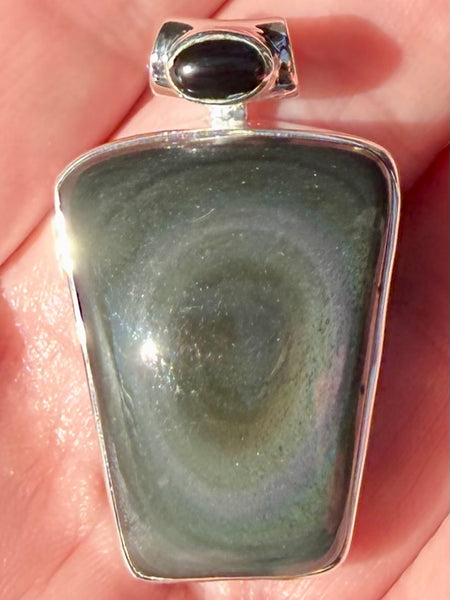 Obsidian Eye and Black Onyx Pendant - Morganna’s Treasures