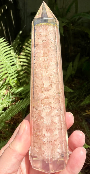 Rose Quartz Orgonite Tower - Morganna’s Treasures
