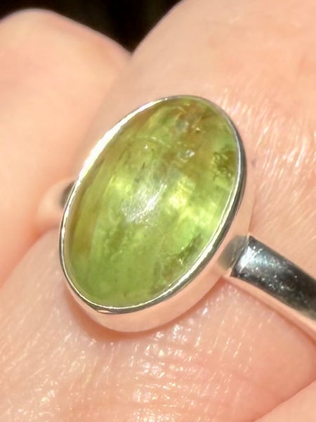 Green Kyanite Ring Size 8