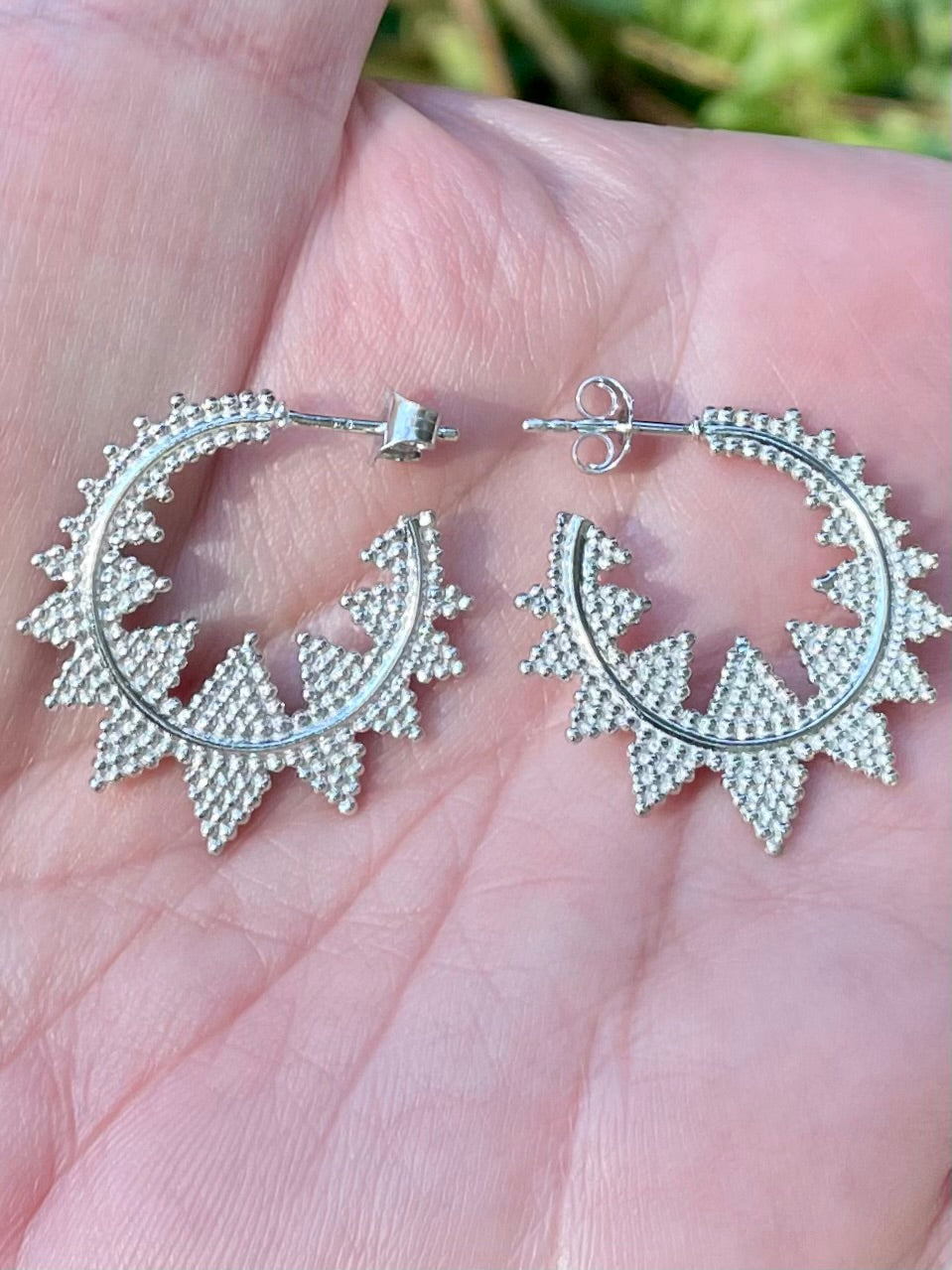 Sterling Silver Studded Earrings - Morganna’s Treasures