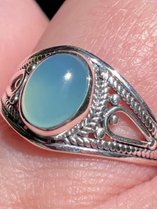 Aqua Chalcedony Ring Size 9 - Morganna’s Treasures 