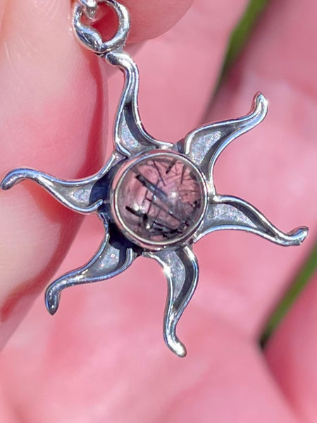 Tourmanilated Quartz Star Pendant - Morganna’s Treasures