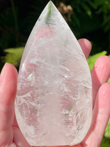 Gorgeous Clear Quartz Flame - Morganna’s Treasures 