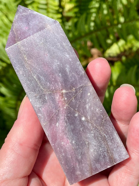 Large Lepidolite Obelisk - Morganna’s Treasures 